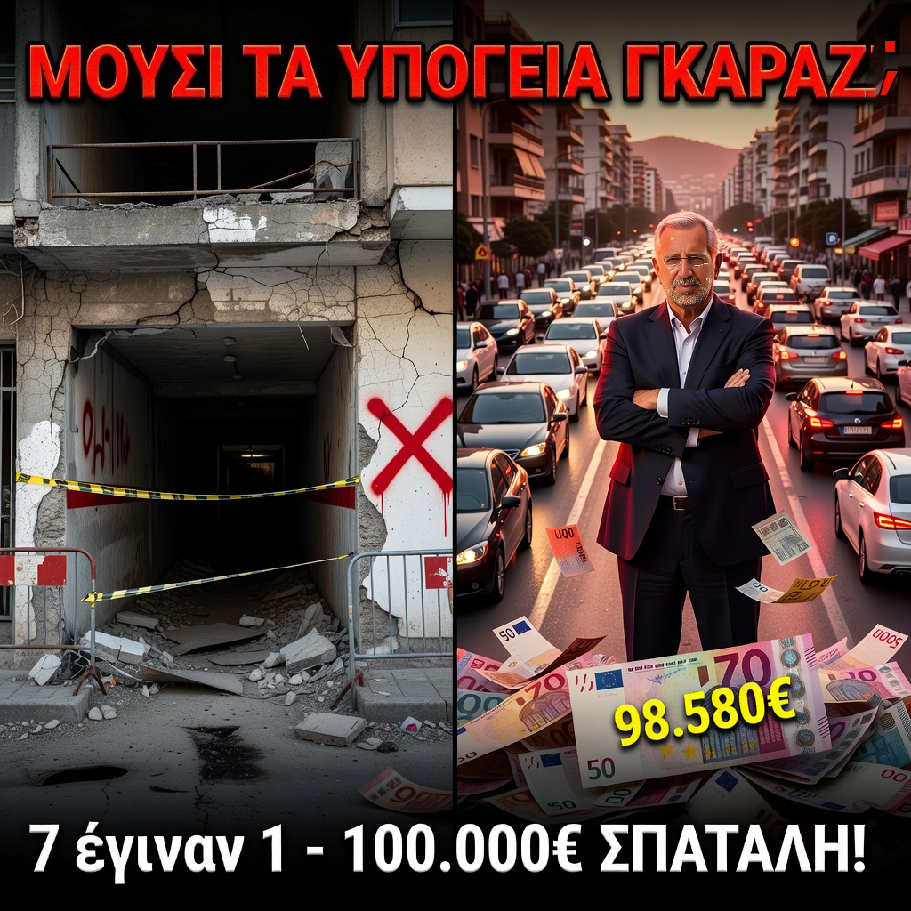 Μούσι τα δημοτικά υπόγεια γκαράζ στη Νέα Σμύρνη;