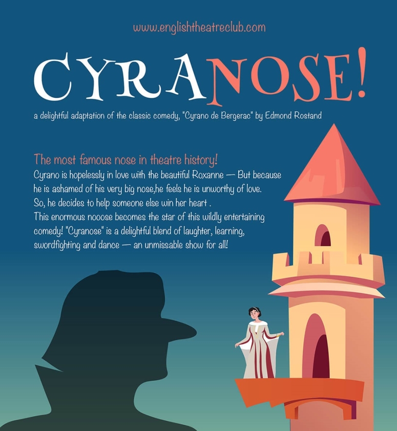 Θεατρική παράσταση «Cyrano» από το English Theatre Club στην ΕΣΤΙΑ Νέας Σμύρνης