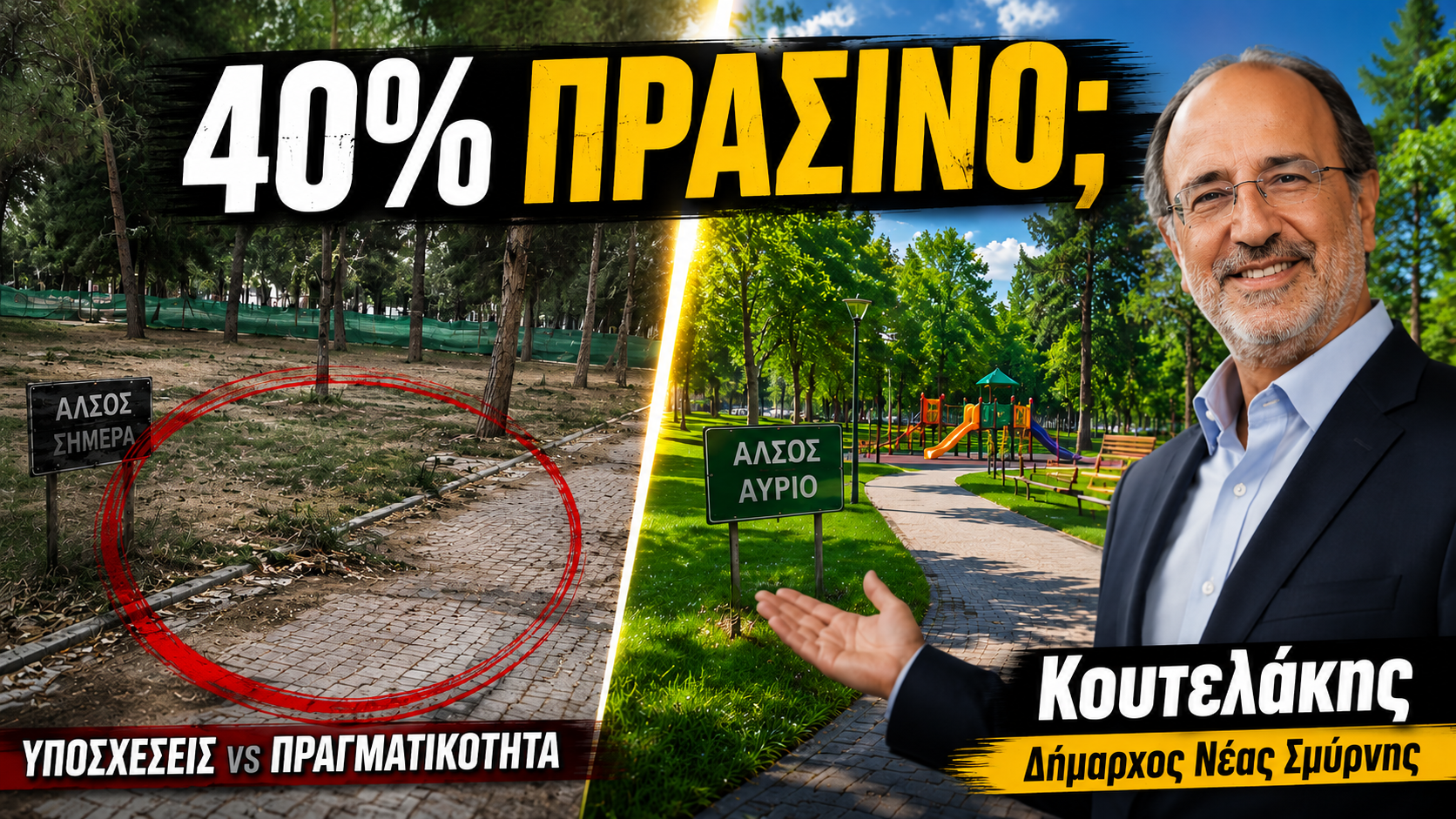 Γιώργος Κουτελάκης: Το Άλσος στο 40%: έργα, εικόνα προόδου και τα ερωτήματα που μένουν