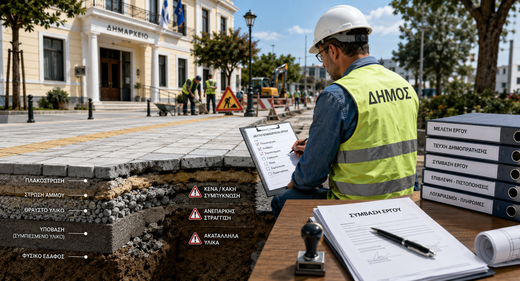 Τί πληρώνουν και τί παραλαμβάνουν οι δήμοι στα πεζοδρόμια