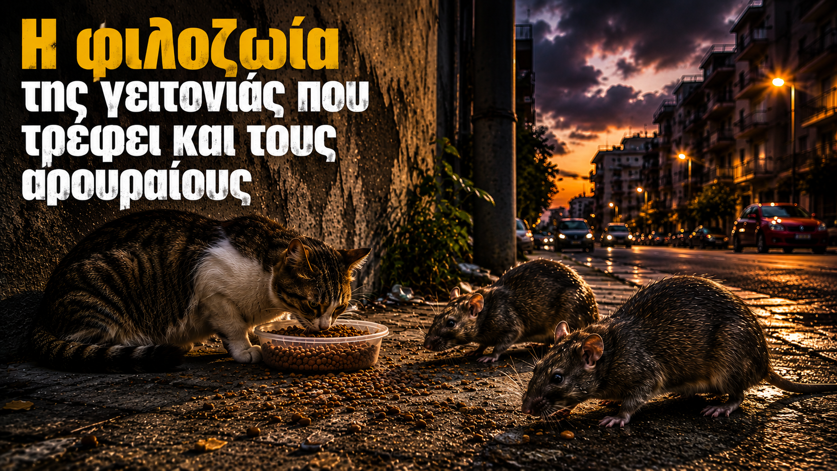 Αυτοαποκαλούμενοι «φιλοζωοι» μπορεί άθελά τους να ταΐζουν και τους αρουραίους μαζί με τις αδέσποτες γάτες